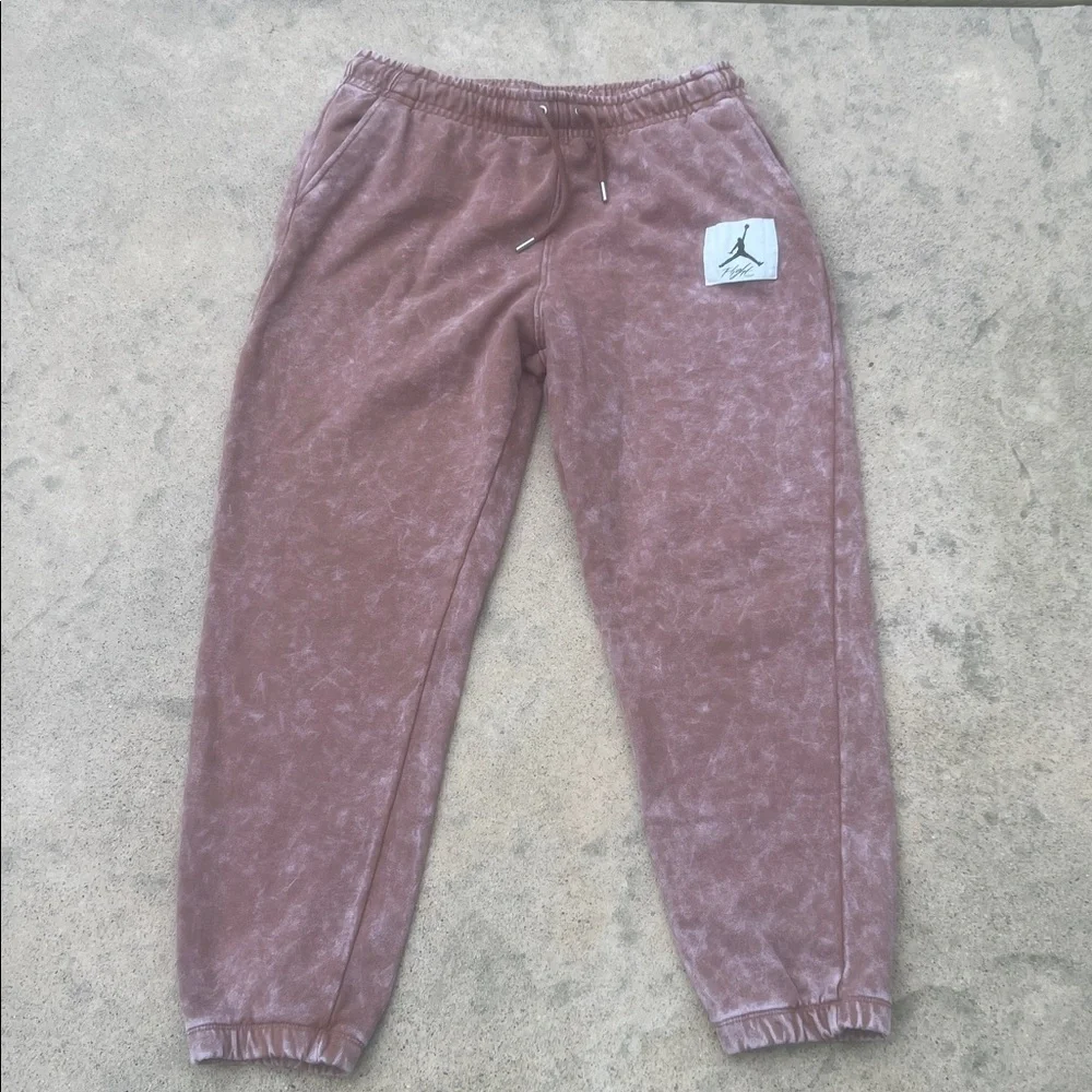 Air Jordan Fligth Essentials Brown Washed Jogger Sweatpants Men's Size L
